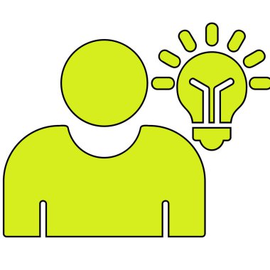 Idea web icon simple illustration 