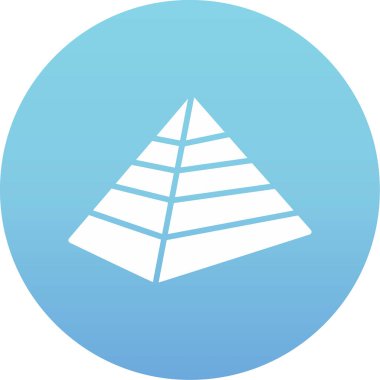 Piramit ağ simgesi vektör illüstrasyonu