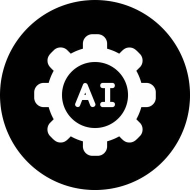 Ai Ayarları web simgesi, vektör illüstrasyonu 