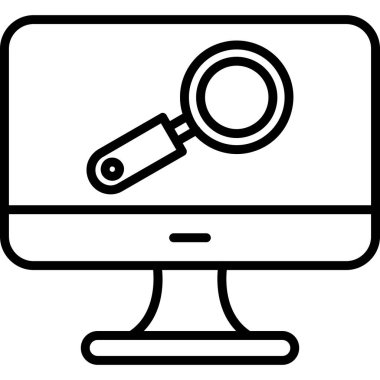 seo modern simgesinin vektör illüstrasyonu 