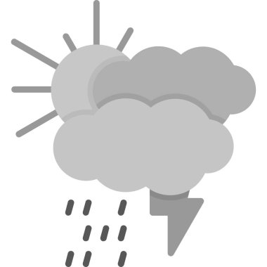 Storm Web simgesi, vektör illüstrasyonu 