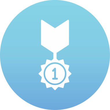 Rozet Web simgesi basit illüstrasyon 