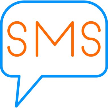 SMS web simge vektör çizim 