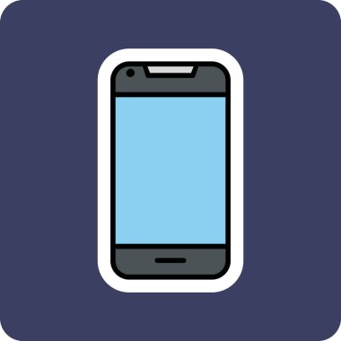 Smartphone web simgesi, vektör çizim 