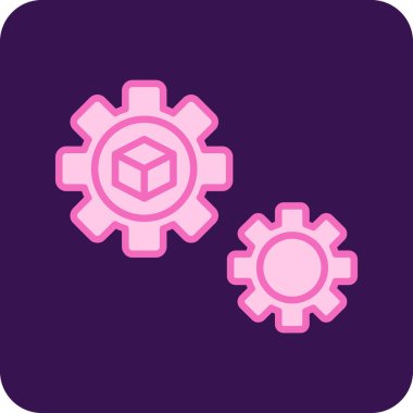 Vitesli ayar simgesi, vektör illüstrasyonu basit tasarım