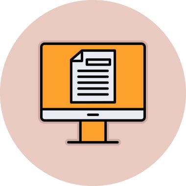 Çevrimiçi Test Ağı simgesi, vektör illüstrasyonu