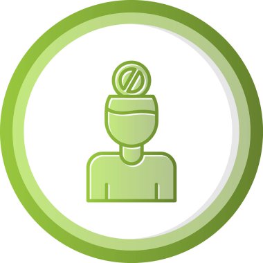 Özdenetim web simgesi, vektör illüstrasyonu