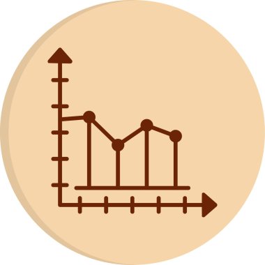 Büyüme grafiği Web simgesi basit illüstrasyon  