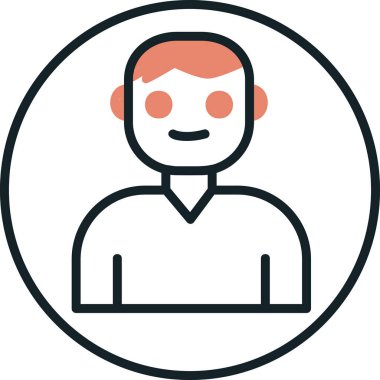 Kullanıcı Hesabı web simgesi basit illüstrasyon