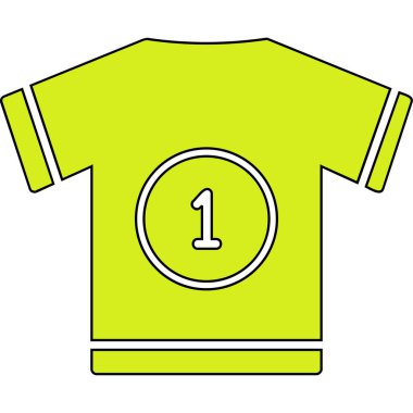 t-shirt simgesi, vektör illüstrasyonu 