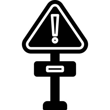 dikkat yol işareti simgesi vektör biçiminde