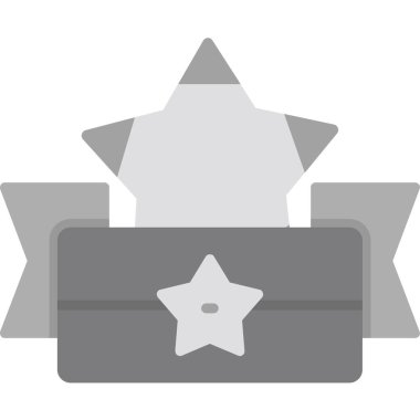 yıldız web simgesi basit illüstrasyon 