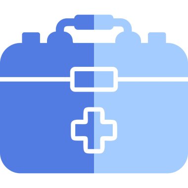 İlk Yardım Kit web simgesi, vektör illüstrasyonu 