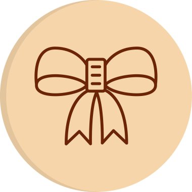 Kurdele yayı. Web simgesi basit illüstrasyon 