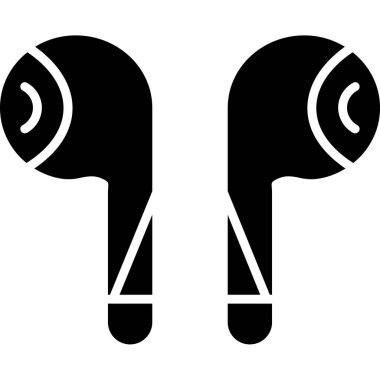 Kulaklık. Web simgesi basit illüstrasyon