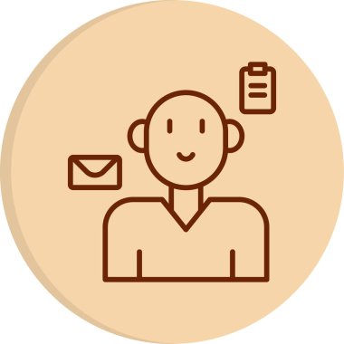 Çoklu görev ağ simgesi, vektör illüstrasyonu 