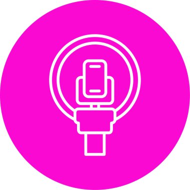 kablosuz şarj simgesi, vektör illüstrasyonu basit tasarım