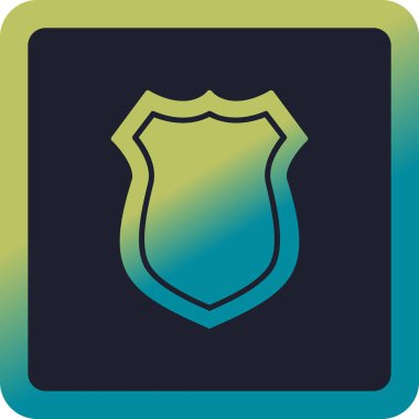 kalkan simgesi web basit illüstrasyon