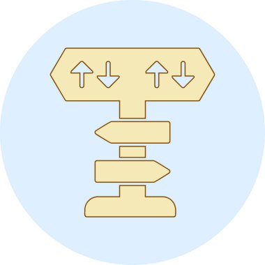 yönler web simgesi basit tasarım 