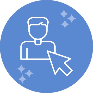 Seçili web simgesi vektör illüstrasyonu