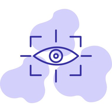 vizyon web simgesi, vektör illüstrasyonu 