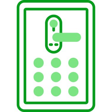 Akıllı kilit. Web simgesi basit illüstrasyon