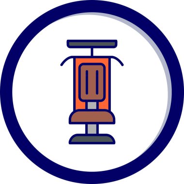 Modern Gym Machine simgesinin vektör çizimi         