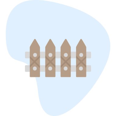 çit web simgesi, vektör çizim