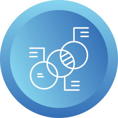 Diyagram web simgesi basit illüstrasyon 