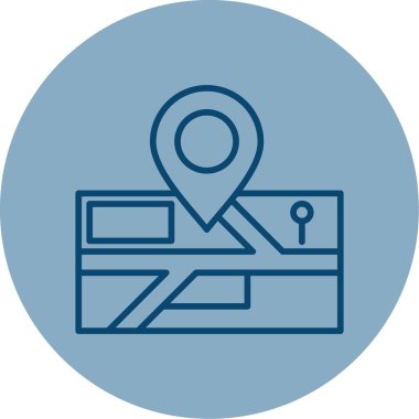 konum. Web simgesi basit illüstrasyon 