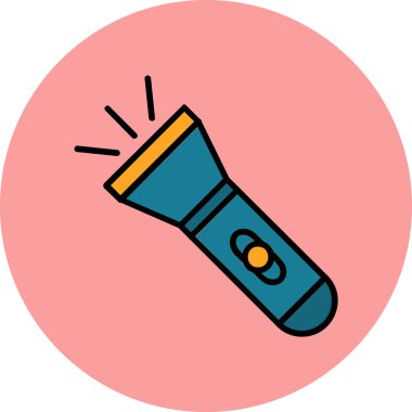 el feneri. Web simgesi basit illüstrasyon