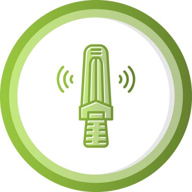 Metal dedektörü. Web simgesi basit illüstrasyon             