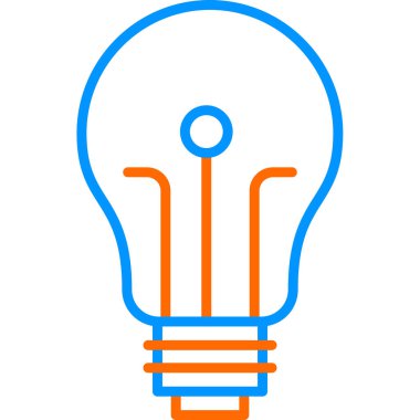 ampul simgesi, vektör illüstrasyonu