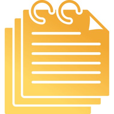 Evrak işleri. Web simgesi basit illüstrasyon 