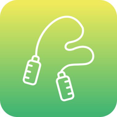 atlama ipi web simgesi, illüstrasyon vektör