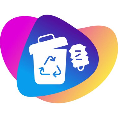 Çöp kutusu vektör simgesini geri dönüştür. Çöp Kutusu           