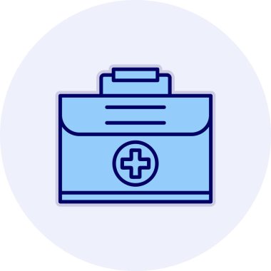 Tıbbi durum web simgesi, vektör illüstrasyonu 