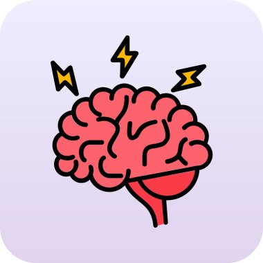 Beyin fırtınası web simgesi, vektör illüstrasyonu 