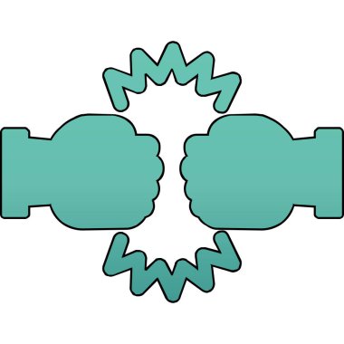 Mücadele Ağı simgesinin vektör illüstrasyonu