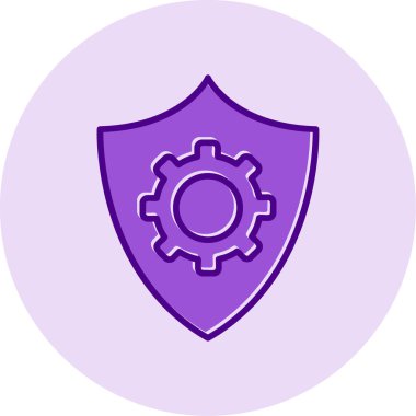 Veri koruma simgesi, vektör çizim                  