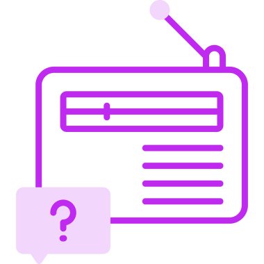 radyo simgesi vektör illüstrasyonu 