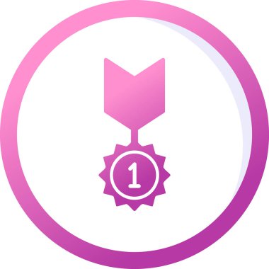 Rozet Web simgesi basit illüstrasyon 