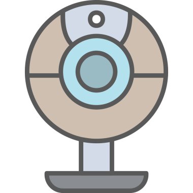 Web kamera simge vektör çizim