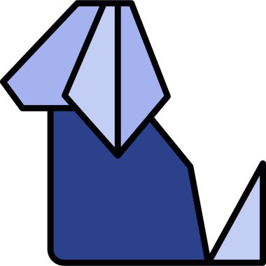 köpek simgesi tasarımı, vektör illüstrasyonu 