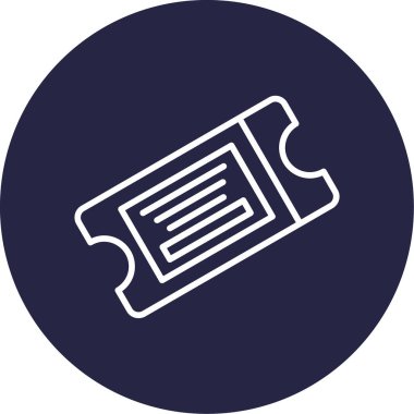Bilet. Web simgesi basit illüstrasyon