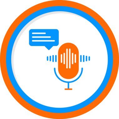 vector illustration of Voice message icon                        