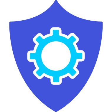 Veri koruma simgesi, vektör çizim                  