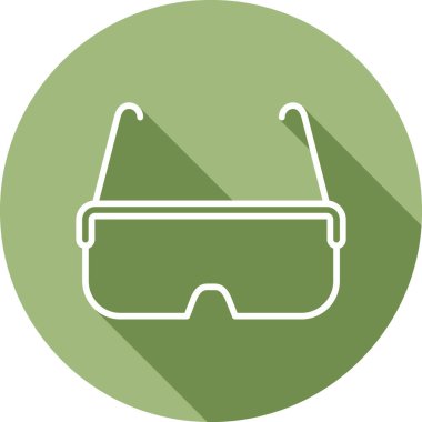 Gözlük. Web simgesi basit illüstrasyon 