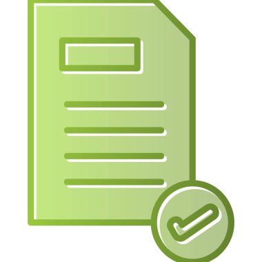 Belge. Web simgesi basit illüstrasyon 