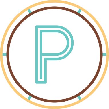 Web simgesi Otopark, illüstrasyon vektör